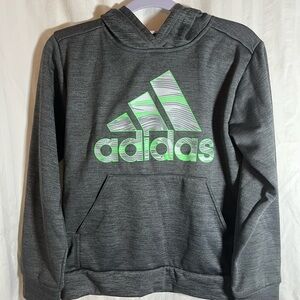 Adidas Gray Fleece with Green Trim